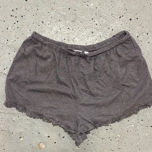 Make + Model Gray Pajama Shorts